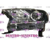 COPPIA FARI FANALE PROIETTORE DX+SX H11-H15-PY21W NR LUCE DIURNA FORD RANGER 16>