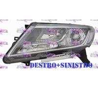 COPPIA FARI FANALE PROIETTORE DX+SX H11-HB3 PARAB NERA NISSAN PHATFINDER 15>