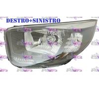 COPPIA FARI FANALE PROIETTORE DX+SX H4-PY21W-W5W PRED REG ELETT KIA PICANTO 17>