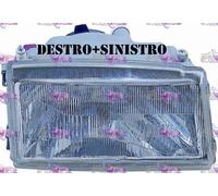 COPPIA FARI FANALE PROIETTORE DX+SX H4-R2 ASIMM FIAT UNO 89>94