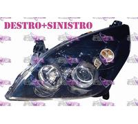 COPPIA FARI FANALE PROIETTORE DX+SX H7-H1 NERO OPEL VECTRA C 05> DAL 2005 IN POI