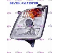 COPPIA FARI FANALE PROIETTORE DX+SX H7-HB3 C/LENTE PRED REG EL ISUZU D-MAX 07>12