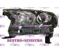 COPPIA FARI FANALE PROIETTORE DX+SX HB3-H11-PY21W PARAB NERA FORD RANGER 16>