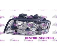 COPPIA FARI FANALE PROIETTORE DX+SX XENON D1S-H7 PR.REG.EL. AUDI A4 00>04