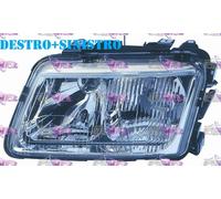 COPPIA FARI FANALE PROIETTORE SX-DX H7-H4 CON FENDINEBBIA PER AUDI A3 96>00