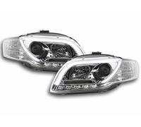 Coppia fari fanali anteriori Daylight coppia Audi A4 tipo 8E anno 05-07 cromato