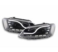 Coppia fari fanali anteriori Daylight LED Volkswagen Jetta 6 11> Nero