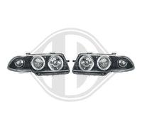 Coppia Fari Fanali Anteriori Tuning 94-98 neri, con anelli ANGEL EYES
