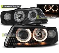 Coppia Fari Fanali Anteriori Tuning A3 09.2000-05.2003 ANGEL EYES Nero