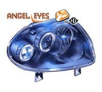 Coppia Fari Fanali Anteriori Tuning CLIO 98-01 neri H1+H1 per reg elett