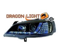 Coppia fari fanali anteriori TUNING G 1997 > 2004 neri Dayline FRECCIA LED
