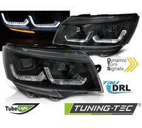 Coppia Fari Fanali Anteriori Tuning Led Fibra FReccia sequenziale vw T6.1 2020-