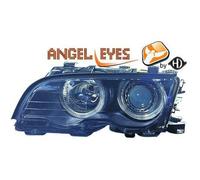 Coppia fari fanali anteriori TUNING Serie 3 E46 99-03 coupe' cabrio, neri co
