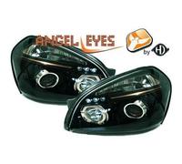 Coppia fari fanali anteriori TUNING TUCSON 04-10 neri H1+H1 x rego elett