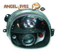 Coppia Fari Fanali Anteriori Tuning TWINGO 93-07 neri H1+H1 per reg elettr