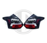 Coppia fari fanali posteriori Tuning FOCUS 2011-2014 neri freccia DINAMICA LED