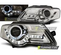 Coppia Fari Fanali Tuning Anteriori PASSAT B6 3C 03.05-10 DAYLIGHT Cromato