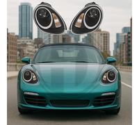 Coppia Fari Fanali tuning drl led xenon d2s porsche BOXTER dal 2004 al 2008