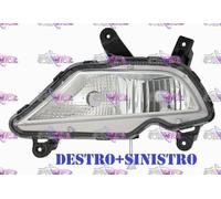 COPPIA FARI FARETTO FENDINEBBIA DX+SX H8 CON LUCE DIURNA HYUNDAI I20 15> 5 PORTE