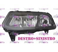COPPIA FARI FARETTO FENDINEBBIA + LUCE DIURNA DX+SX H8-PW21 VW POLO 14>17