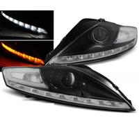 Coppia fari Ford Mondeo 07-10 Daylight led nero lampeggiante led