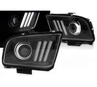 Coppia fari Ford Mustang 04-09 LED LTI nero