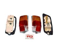 COPPIA FARI GEMME POSTERIORI COMPLETI ALTA QUALITA FIAT 500 F L R EPOCA SATINATI