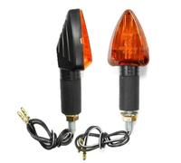 Coppia Fari Lampeggiante per Anteriore e Posteriore di Plastica Nero per Molti