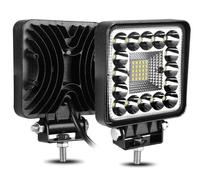 coppia fari led 123watt 12v24v luce fredda Jeep Offroad Impermeabili