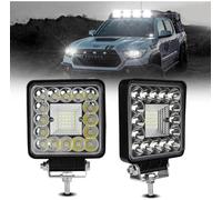 COPPIA FARI LED 123WATT LUCE FARO 12V LAMPADA DA LAVORO FARETTO AUTO BARCA