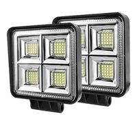 COPPIA FARI LED 192 Watt 12V 24V LAMPADA DA LAVORO FARETTO AUTO BARCA CAMION