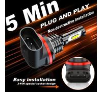 Coppia Fari LED Efficienti per Polaris per 500 EFI R06RD50AC Uso Veicolo