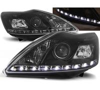 Coppia fari per Ford Focus 2008-2010 luce diurna led nero