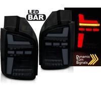 Coppia fari per Volkswagen T5 dal 2003 al 2009 FULL LED BAR DYN nero fumo