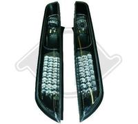 Coppia Fari posteriori tuning LED Focus MK2 dal 2004 al 2008 fondo nero