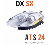 COPPIA FARI PROIETTORI FANAL ANT SX DX FIAT BRAVO 07>08>H1-H1 P/CROMATA F/GIALLA