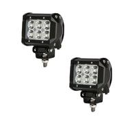 Coppia Fari SUPPLEMENTARE PROFONDITA 12V 24V 18W 6 LED Completi Di Staffa [EEK: A+++]