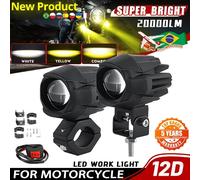 Coppia Fari Supplementari Ausiliari Per Moto e Auto Universali Fendinebbia 200W