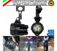 COPPIA FARI SUPPLEMENTARI LED FARETTI FENDINEBBIA PER GILERA NORDWEST 600 6000K