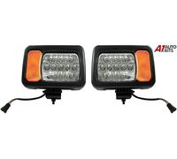 Coppia Fari Universali Hi Low Beam Led Indicatori Trattore Escavatore
