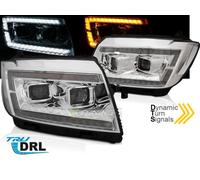 Coppia fari Volkswagen Daylight led DRL LTI Crafter 17-21 cromati