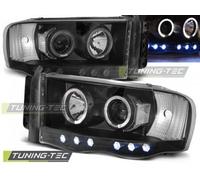 Coppia Faro Fanale Anteriore Tuning RAM 02-06 ANGEL EYES Nero