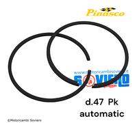 Coppia fasce elastiche Pinasco d.47 Vespa Pk automatica per 25010850