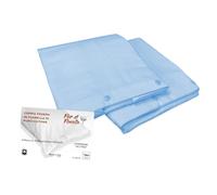 COPPIA FEDERA PER GUANCIALE IN FLANELLA AZZURRO Fior di Flanella ©