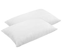 Coppia Federe Copriguanciale 100% Cotone Ideali Anche Per Hotel Strutture Fodere Fasciate Con Zip Salva Cuscino Letto Bianche 50x80 Cm Certificate OekoTex - Bianco - 1 Coppia