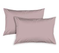 Coppia Federe Letto A Sacco Con Patella In Cotone Biologico Tinta Unita Grigio