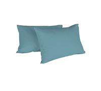 Coppia Federe Max Color 100% cotone, misura federa 50x80 cm con patella interna, Tinta Unita - OTTANIO