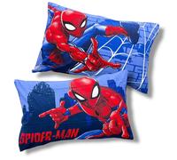 Coppia federe per cuscino letto Spiderman set 2 pezzi 100% Cotone 50x80 cm