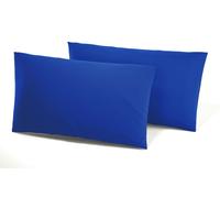 Coppia Federe Per Guanciale In Puro Cotone 100% Irge 52x82cm In Tinta Unita