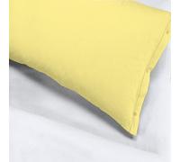 Coppia Federe Guanciale Federe Standard Made in Italy Puro Cotone ARANCIO